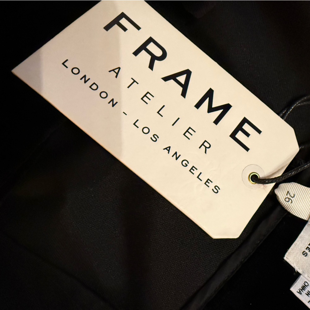 Frame Atelier black velvet cropped pants - Picture 8 of 10